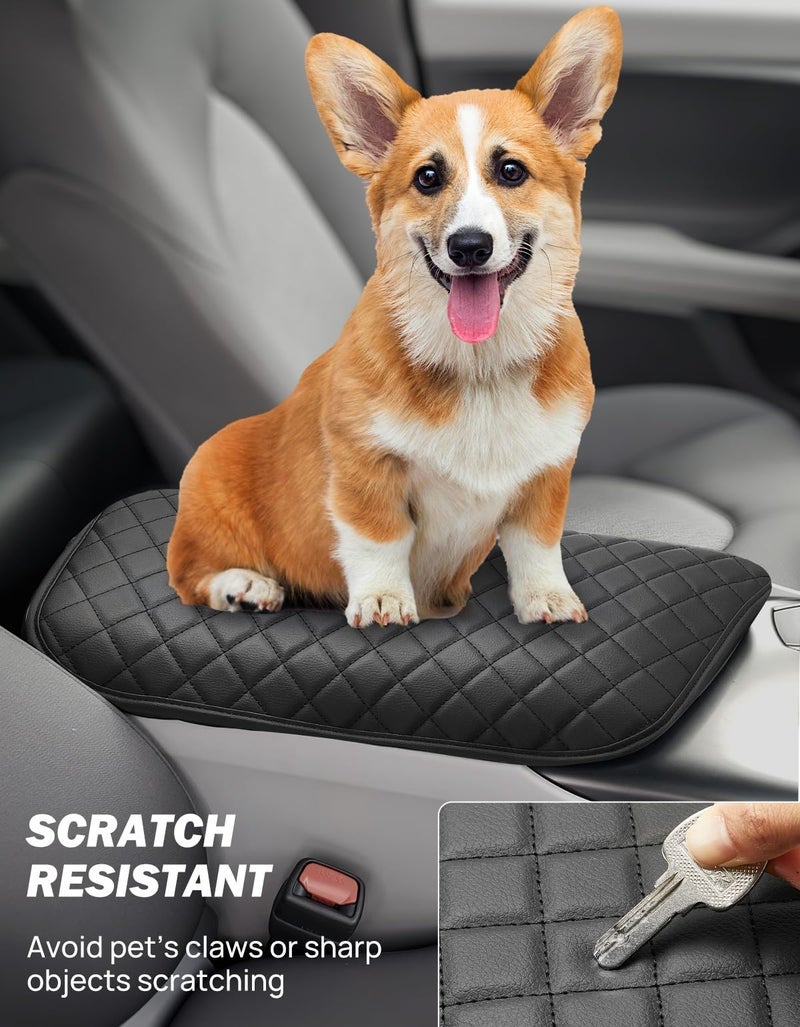 JOYTUTUS Center Console Cover Compatible with 2018-2024 Camry Armrest, PU Leather Middle Console Arm Rest Cover - Image 1